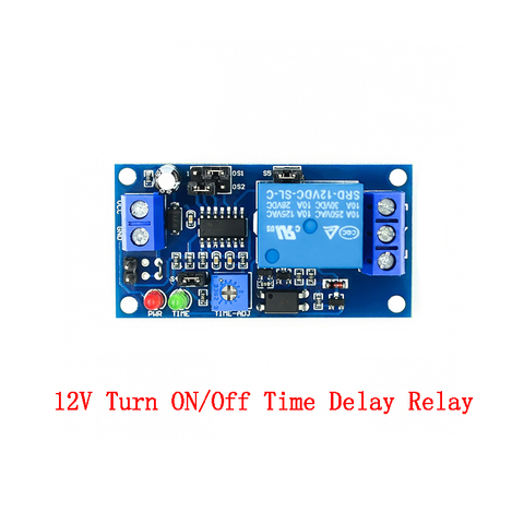 Delay Relay Delay Turn On / Delay Turn Off Switch Module with Timer DC 12V Time Delay Relay Module 12 V Volt Timing Relays Board ► Photo 1/2