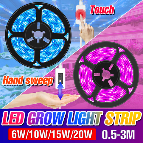LED Grow Light USB Full Spectrum LED Growth Light Strip 0.5m 1m 2m 3m LED Plant Lamp DC5V Phyto Seed Flower Greenhouse Lamp Tape ► Photo 1/6