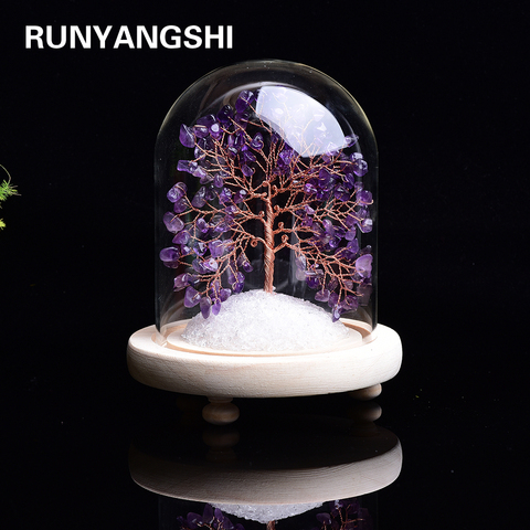 1pc Natural amethyst flower house immortal flower Purple crystal tree Specimen Lucky tree Healing Christmas decorator ► Photo 1/6