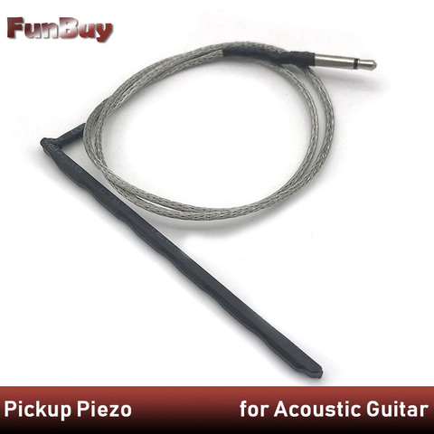 6 String Acoustic Guitar Bridge Saddlle Pickup Piezo Rod Transducer Folk Guitarra EQ Piezo Musical Instrument Dropshipping ► Photo 1/6