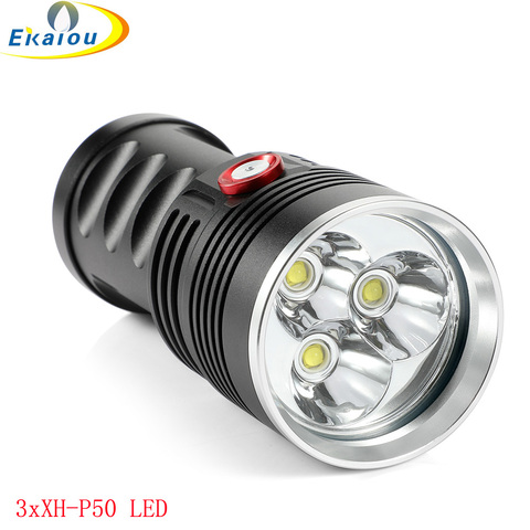 new 3xXHP50 High Lumen Tactical LED Flashlight Waterproof Super Bright Camping Emergency Outdoor Torch ► Photo 1/6