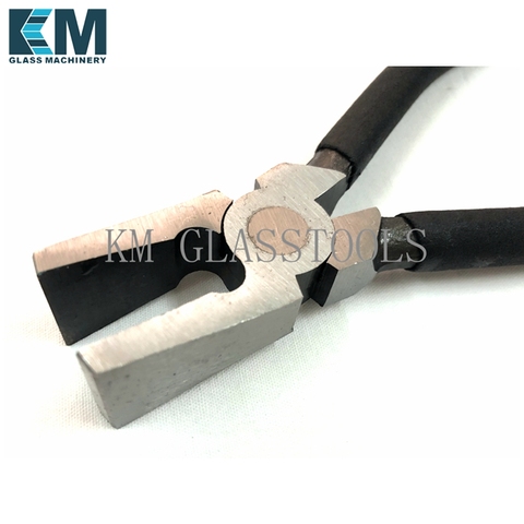KM Brand High Quality Glass glass tools,Glass Flat Plier ,Mending Pincher with Flat nozzler.K-020 ► Photo 1/4