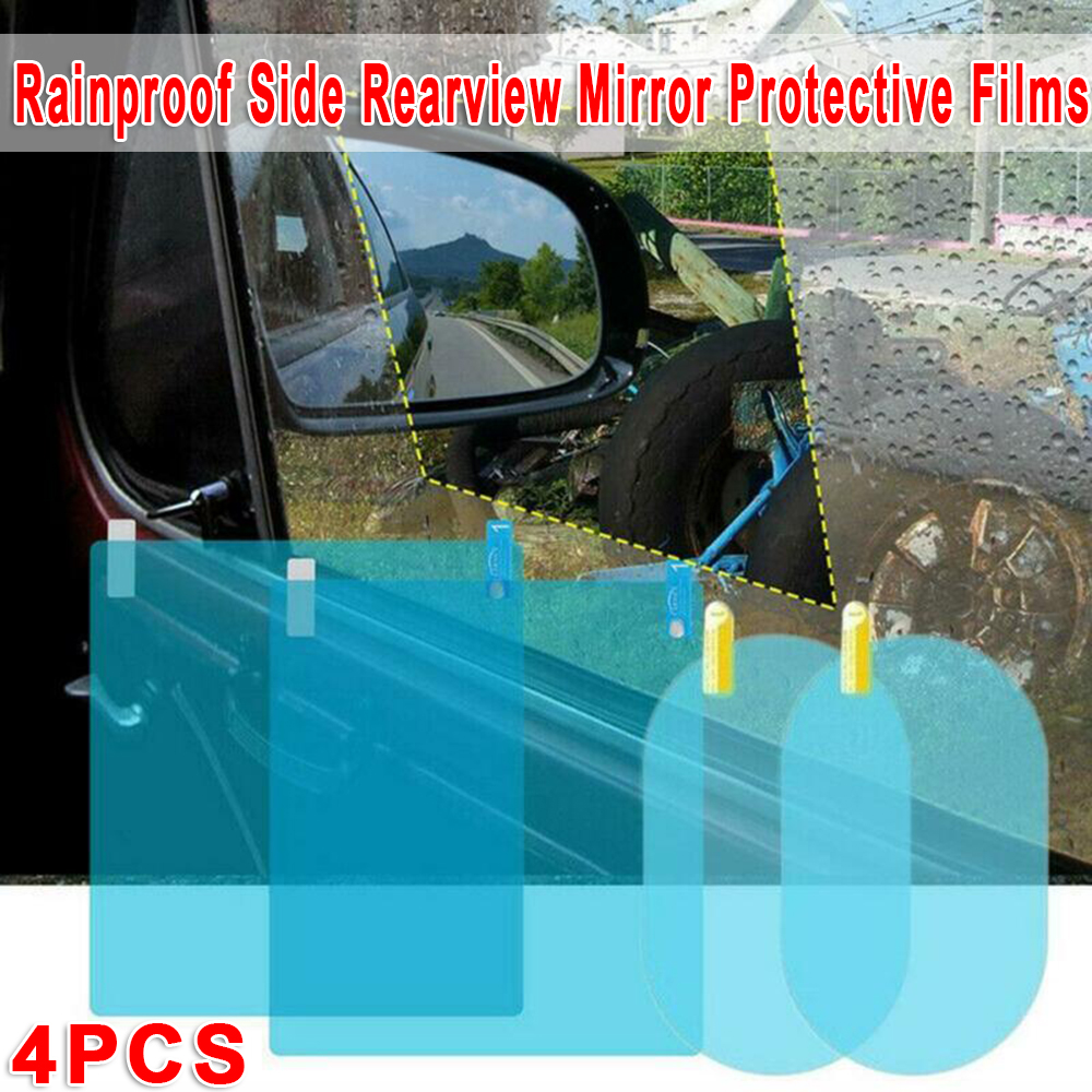 1PCS Car Anti Fog Nano Coating Rainproof Rear View Mirror Window Protective Film 