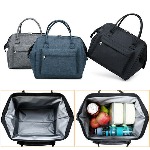 Insulated Oxford Lunch Bag Coolbag Work Picnic Adult Kids Food Storage Lunchbox Women Ladies Girls Portable Case Thermos Tote  ► Photo 1/6