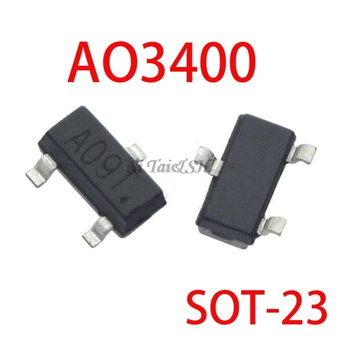 50pcs AO3400 AO3400A marking: A09T SOT23 N-channel MOSFET New Original ► Photo 1/1