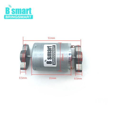 Bringsmart High Speed 6000rpm  Strong Vibration 6V 12V 24V DC Vibration Motor For Micro Massage Motor R370 Double Sector Head ► Photo 1/1