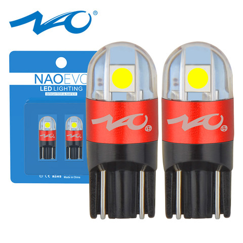 2x t10 led car w5w led auto t10 w5w automobiles t10 led bulb 3030 SMD car accessories car interior light 168 194 moto lamp NAO  ► Photo 1/6