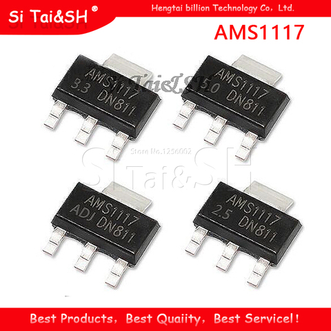 20PCS AMS1117  AMS1117-3.3V AMS1117-ADJ AMS1117-1.8 AMS1117-1.2 AMS1117-5.0 AMS1117-2.5 AMS1117-3.3 AMS1117-5.0 AMS1117-1.5 ► Photo 1/2