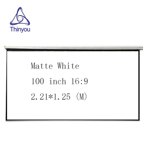 Thinyou 100inch 16:9 Projector HD Screen roll Front Projection Screen Fabric For Office Cinema home Education ► Photo 1/6