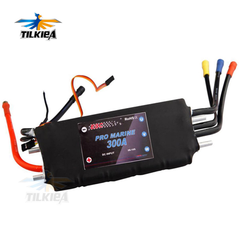 Rc Boat 300A Brushless Water Cooling ESC 3s-16s High Voltage ESC ► Photo 1/2