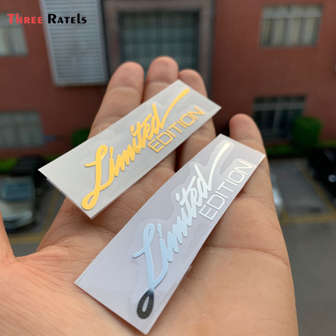 Three Ratels MT-057 #7.5x1.8 cm limted edition Emblem Creative 3D metal car stickers for mobile phone ► Photo 1/6