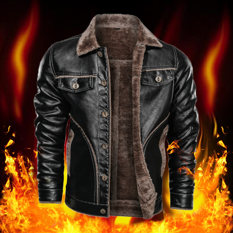 M-8XL Winter Men Bomber Jacket Casual Men Thick Fleece Retro Tactical Velvet Coat Fashion Man Fur Lined Lapel Motorcycle Jackets ► Photo 1/6