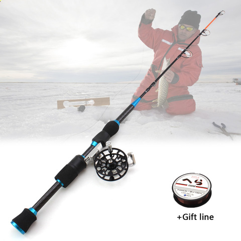 65cm Winter Fishing Rods Ice Fishing Rod and Fishing Reel set Rod Super hard Catch big fish Ice pole Multifunction Tackle ► Photo 1/6