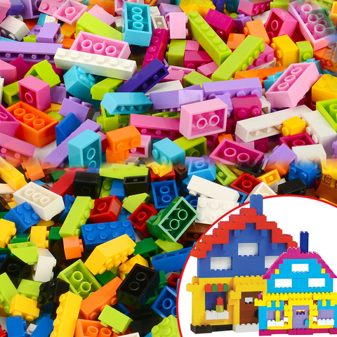 DIY Classic 1000+ pcs pieces parts bricks blocks building model kits city bulk Basic Creative Ideas moc sets friends animals ► Photo 1/6
