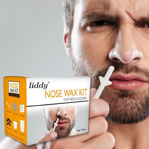 2022 Hair Removal Nose Wax Kit Nose Hair Wax Removal Cosmetic Tool Nose Hair Trimmer Men nose Hair Remover Waxing Nose 50g ► Photo 1/6