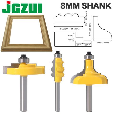 1PC 8mm Shank Picture Frame / Molding Router Bit - Large Trimming Wood Milling Cutter for Woodwork Cutter Power Tools ► Photo 1/6