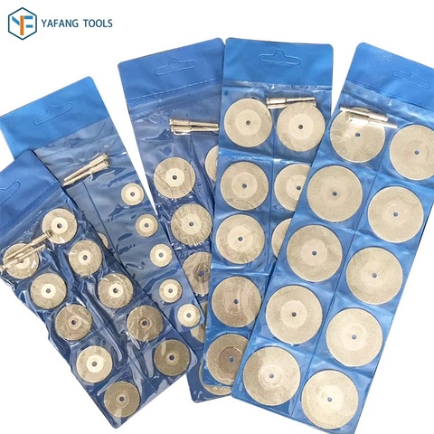 12pcs/set 16mm~60mm Mini Saw Blade Rotary Tool Diamond Cutting Disc for Dremel Drill Woodworking Ceramic Cutter Power Tools ► Photo 1/5