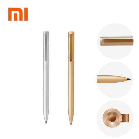 Original Xiaomi Mijia Metal Sign Pens PREMEC Smooth Switzerland Refill 0.5mm Signing Pens Mi Aluminum Alloy Pens Black Ink ► Photo 1/6