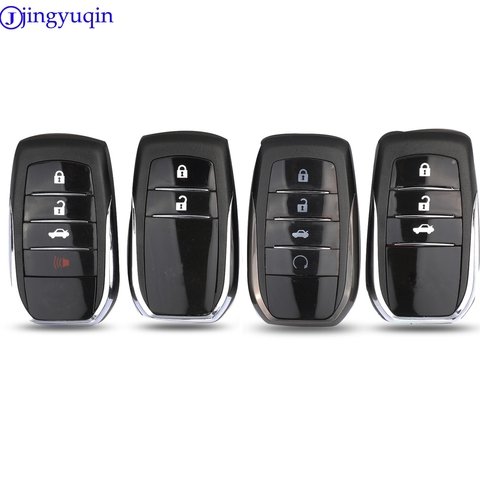 jingyuqin 2/3/4 Buttons Remote Car Key Shell Cover Case For Toyota Chr C-hr Land Cruiser 200 Avensis Auris Corolla Smart Key ► Photo 1/6