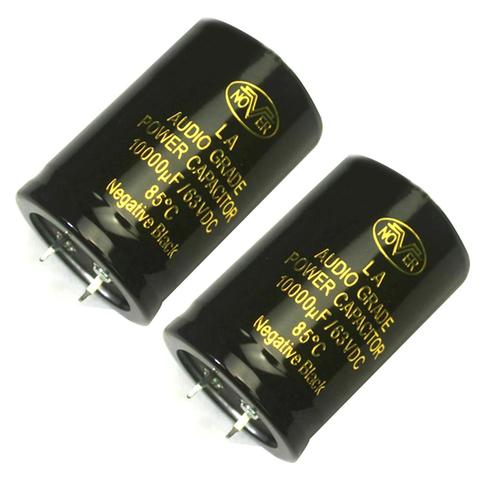 2pcs Nover 10000uF63V Audio Electrolytic Power Capacitor Capacitors ► Photo 1/3