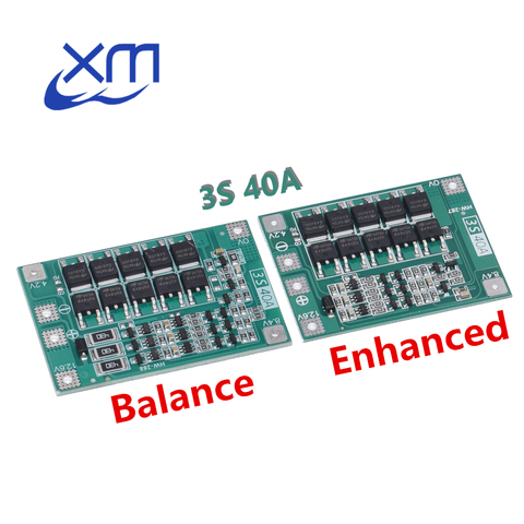 10 PCS 3S 40A Li-ion Lithium Battery Charger Protection Board PCB BMS For 40A Current Drill Motor 11.1V 12.6V Lipo Cell Module ► Photo 1/3