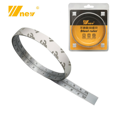 Woodworking Stainless Steel Miter Track Tape Ruler Measure Self Adhesive Metric Scale Ruler width 12.5mm DIY Tools ► Photo 1/6