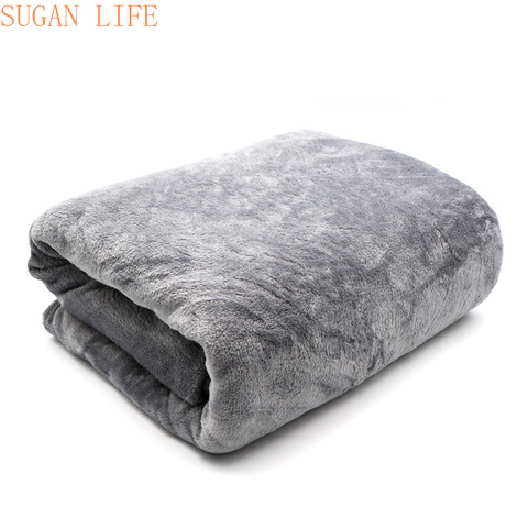 Light Thin  Mechanical Wash flannel Blanket Plaids super warm soft blankets throw on Sofa/Bed/ Travel patchwork solid Bedspread ► Photo 1/6