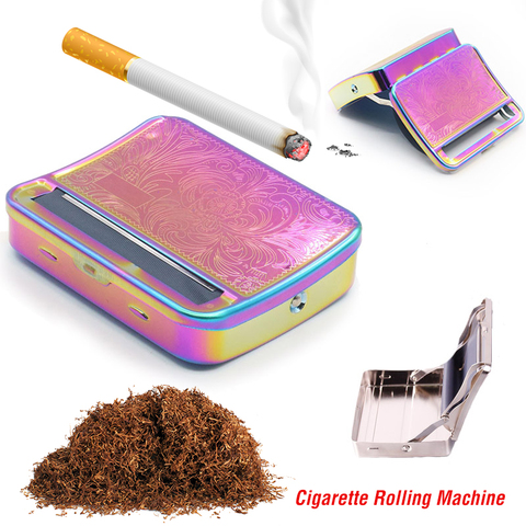 Metal S-Automatic Cigarette Rolling Machine Manual Tobacco Roller Machine Hand Roller Durable Cigarette Maker Smoking man Tool g ► Photo 1/6