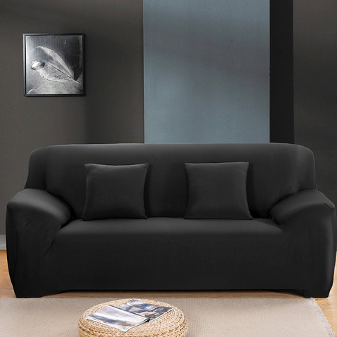 Funda de algodón elástica para sofá protector envolvente, para sala de estar, 1 unidad ► Photo 1/6