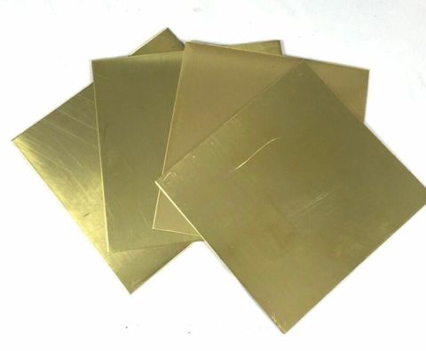 H62 Brass Sheet Thickness 0.5/0.8/1/2*100*100mm Brass Plate Customized Size CNC Frame Model Mould DIY Contruction Brass Pad ► Photo 1/4