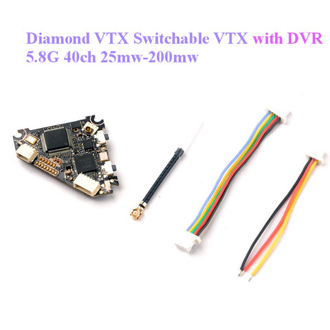 Happymodel Diamond VTX 5.8G 40ch 25mw-200mw Switchable VTX DVR for Mobula7 Reddevil Trashcan RC FPV Racing Drone ► Photo 1/6