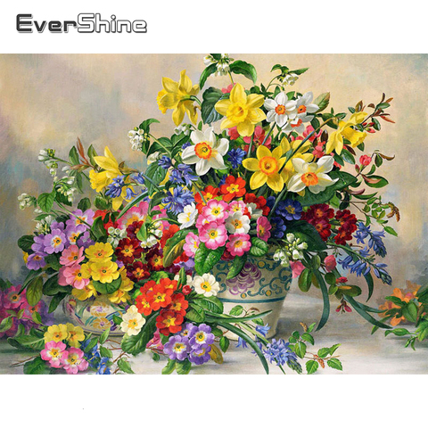 Evershine Diamond Painting Flowers 5D Full Square Rhinestone Embroidery Full Set Needlework Cross Stitch Home Decoration ► Photo 1/1