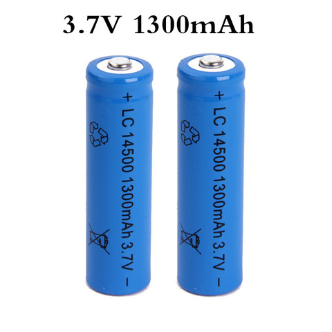 14500 Battery 3.7V 1300mAh Rechargeable li-ion Battery For for Toy car/boat/trucks/tank batery litio AA battery Newest ► Photo 1/1
