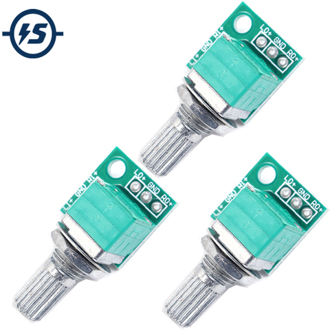 3pcs Volume Control Potentiometer 50K Audio Accessories Dual Connection Potansiyometre Volume Adjuster Adjusting Equipment ► Photo 1/4