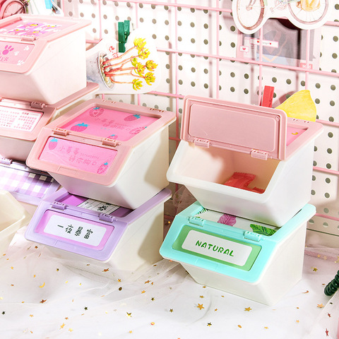 Limited pude foretrække Stackable Cute Storage Box Girls Desk Organizer Pink Stationery Pen Holder  for Girl Sundries Sorting Storage Office Accessories - Price history &  Review | AliExpress Seller - JusendaArts & School Supplies Store |  Alitools.io