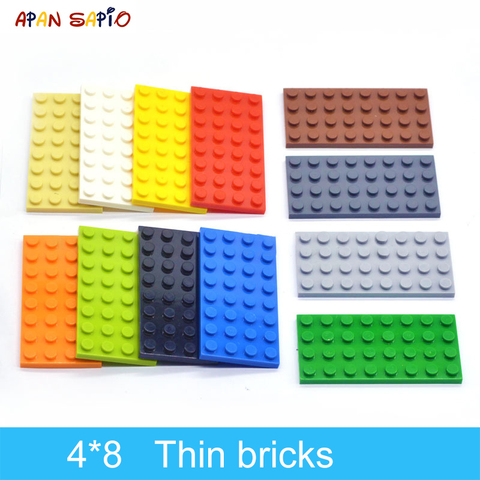 15pcs DIY Building Blocks Thin Figures Bricks 4x8 Dots 12Color Educational Creative Size Compatible With lego Toys for Children ► Photo 1/6