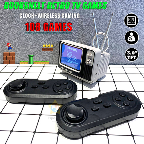 GV300 Retro Classic TV Game Console Wireless Controller Support for Connecting TV 2 Power Rechargeable Battery Gift for KidAdult ► Photo 1/1