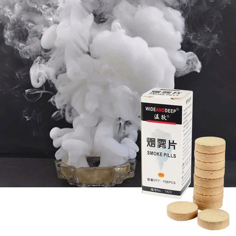 New White Combustion Smoke Cake White Smoke Effect Bomb Photography Props For Party Halloween DIY Decoration Magic Smoke Pills ► Photo 1/6