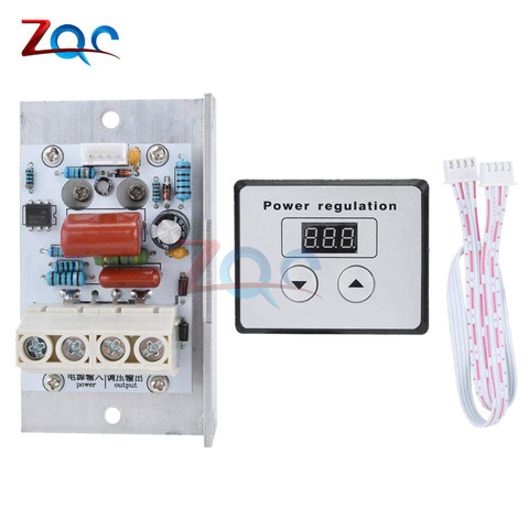 AC 220V 80A Power Regulation 10000W SCR LED Digital Electronic Voltage Regulator Speed Control Light Dimmer Thermostat ► Photo 1/6