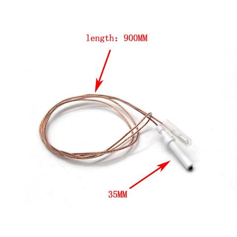 Gas Cooker Range Stove Spare Parts Igniter Ceramic Electrode with Cable with 35m Ceramic 2PCS ► Photo 1/2