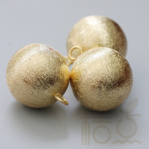 Brushed Brass Ball Pendant - 25mm (3999C) ► Photo 1/4