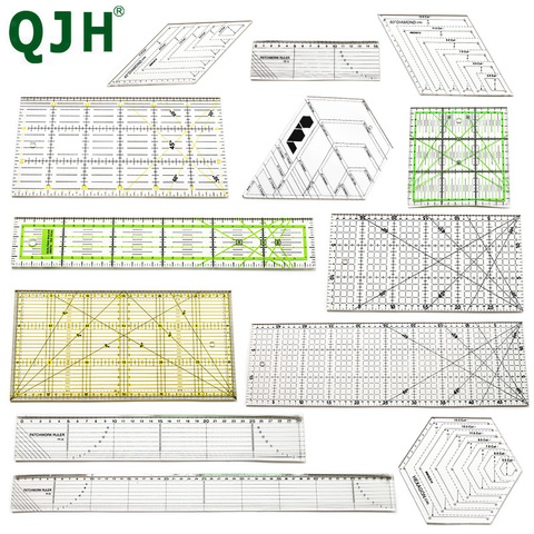 Clear Acrylic Quilt Ruler Patchwork Acrylic Sewing Rulers Clothing Craft Tools Sewing Accessories Quilting ruller for Patchwork ► Photo 1/6