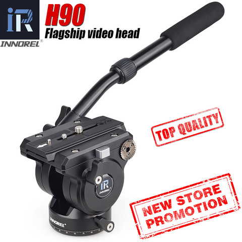 Flagship H90 All CNC Tech Video Fluid Head 15kg load Hydraulic Damping adjustable Monopod Tripod Heads for Manfrotto 501PL ► Photo 1/6