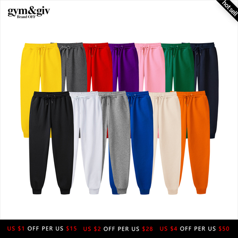 2022 New Men Joggers Brand Male Trousers Casual Pants Sweatpants Jogger 13 color Casual GYMS Fitness Workout sweatpants ► Photo 1/6