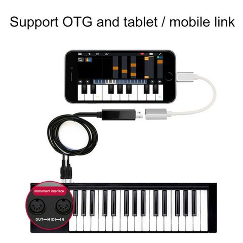 2m Keyboard Recording Editing Cable Electric Piano Converter Cable USB to Midi Wholesale Dropshipping ► Photo 1/6