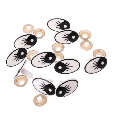 10pcs Plastic Cartoon Safety Doll Eyes For Toy Bear Dolls Puppet Stuffed Animal Crafts Children DIY With Washers ► Photo 1/6