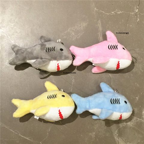 Cute Soft Simulation Shark Plush Key Chain 12CM Pendant Toys