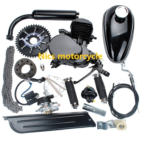 Bicycle Motor Kit 80cc 2-Stroke Bike Gasoline Motorized Gas Engine Bike Motor Kit (Black) ► Photo 1/3