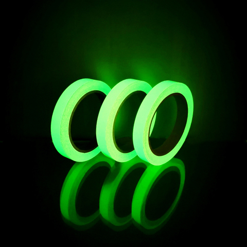 One Roll 1cm*10M Luminous Tape Self-adhesive Glow In The Dark Safety Stage Home Decorations Warning Tape ► Photo 1/4