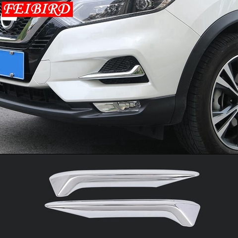Auto Accessory Front Fog Lights Lamp Eyelid Eyebrow Cover Trim ABS Chrome Fit For Nissan Qashqai J11 2022 ► Photo 1/6